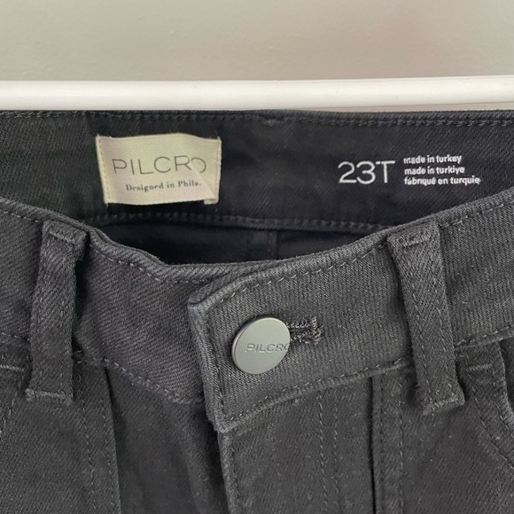 Pilcro by Anthropologie - The Icon Flare Jeans - Black Wash - Size 23 Tall - NWT - Picture 7 of 13